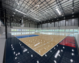 Indoor basketball court at Winning Sports Complex